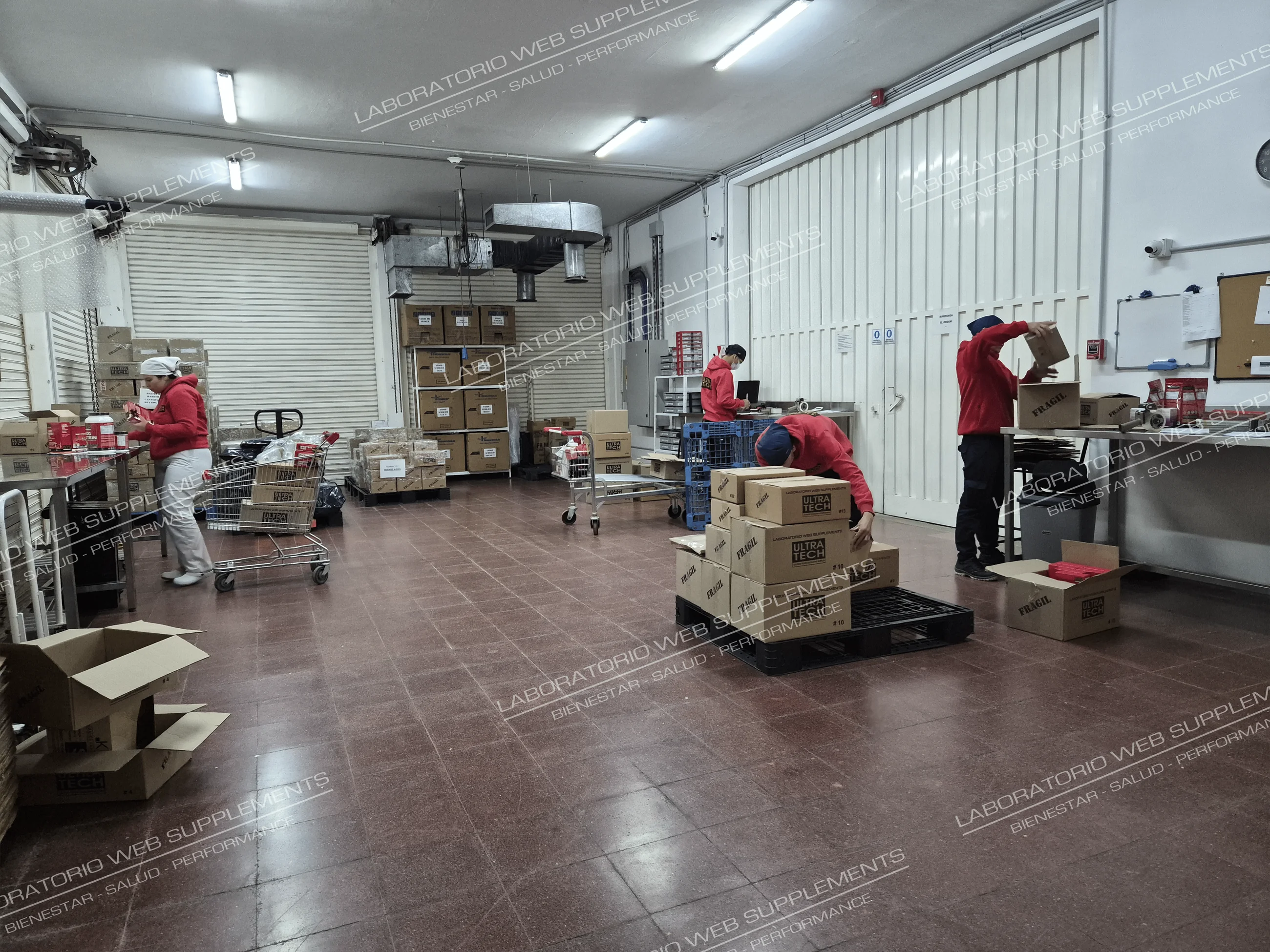 Instalaciones y proceso productivo del laboratorio de suplementos dietarios JBJ
