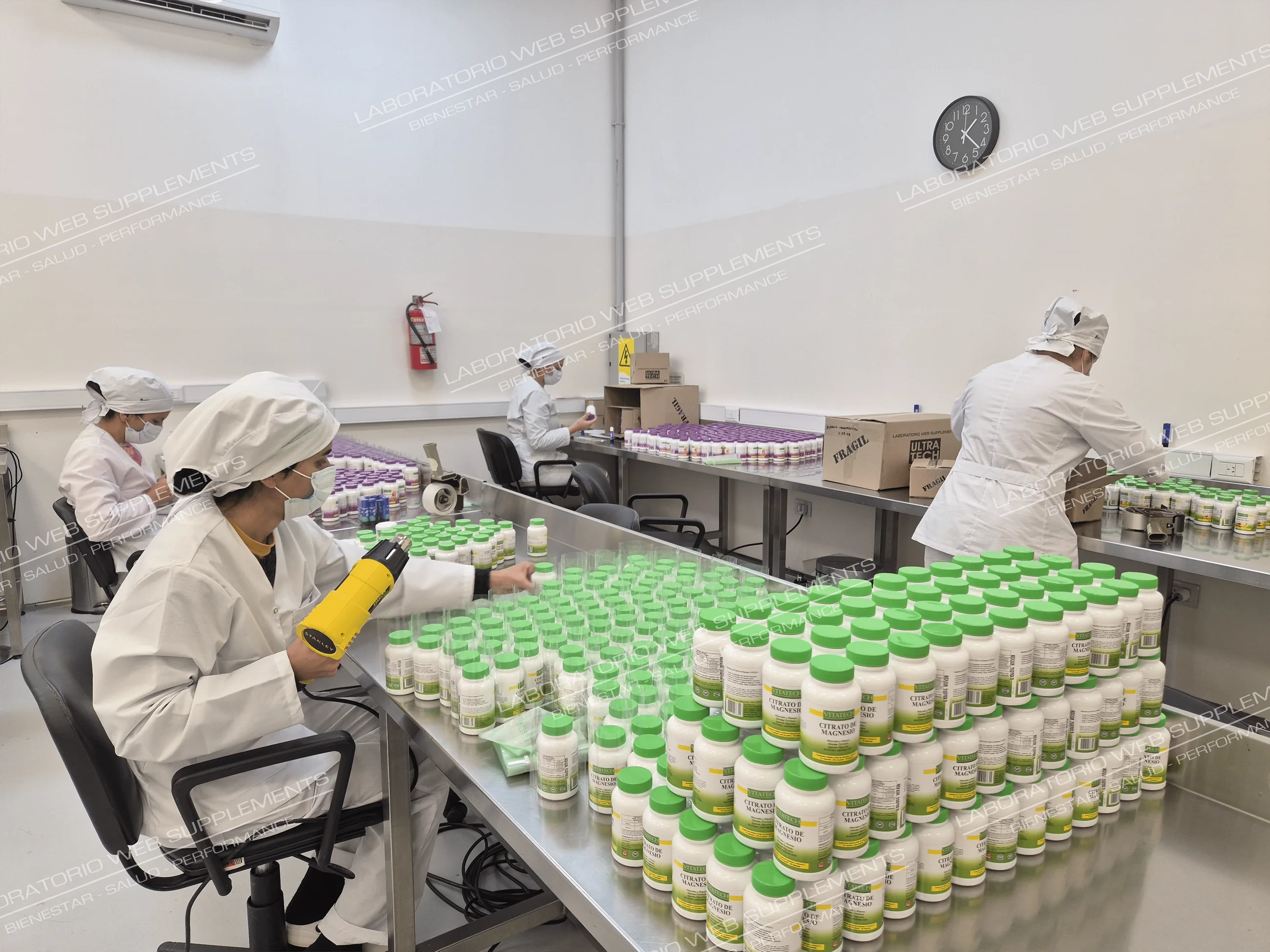 Instalaciones y proceso productivo del laboratorio de suplementos dietarios JBJ