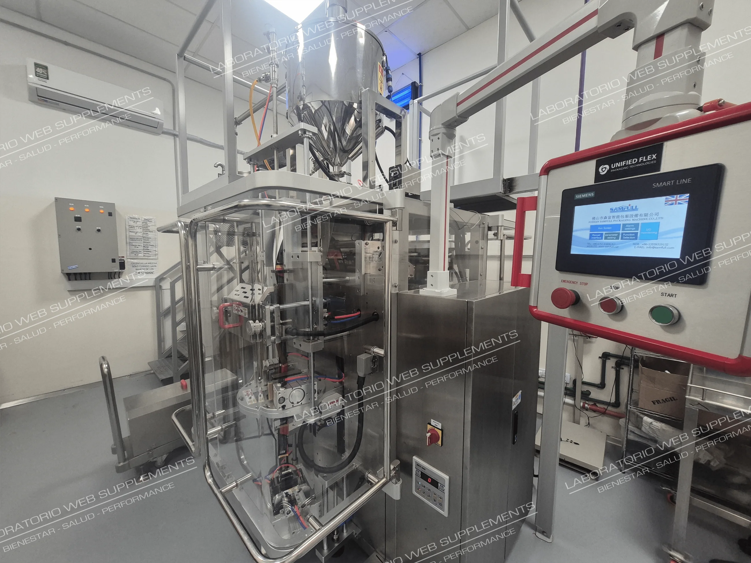 Instalaciones y proceso productivo del laboratorio de suplementos dietarios JBJ