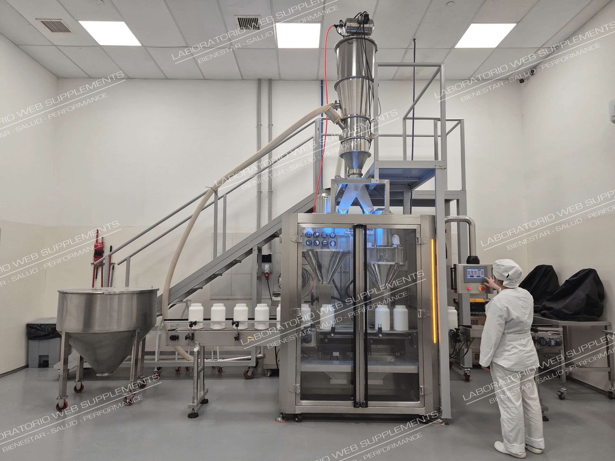 Instalaciones y proceso productivo del laboratorio de suplementos dietarios JBJ