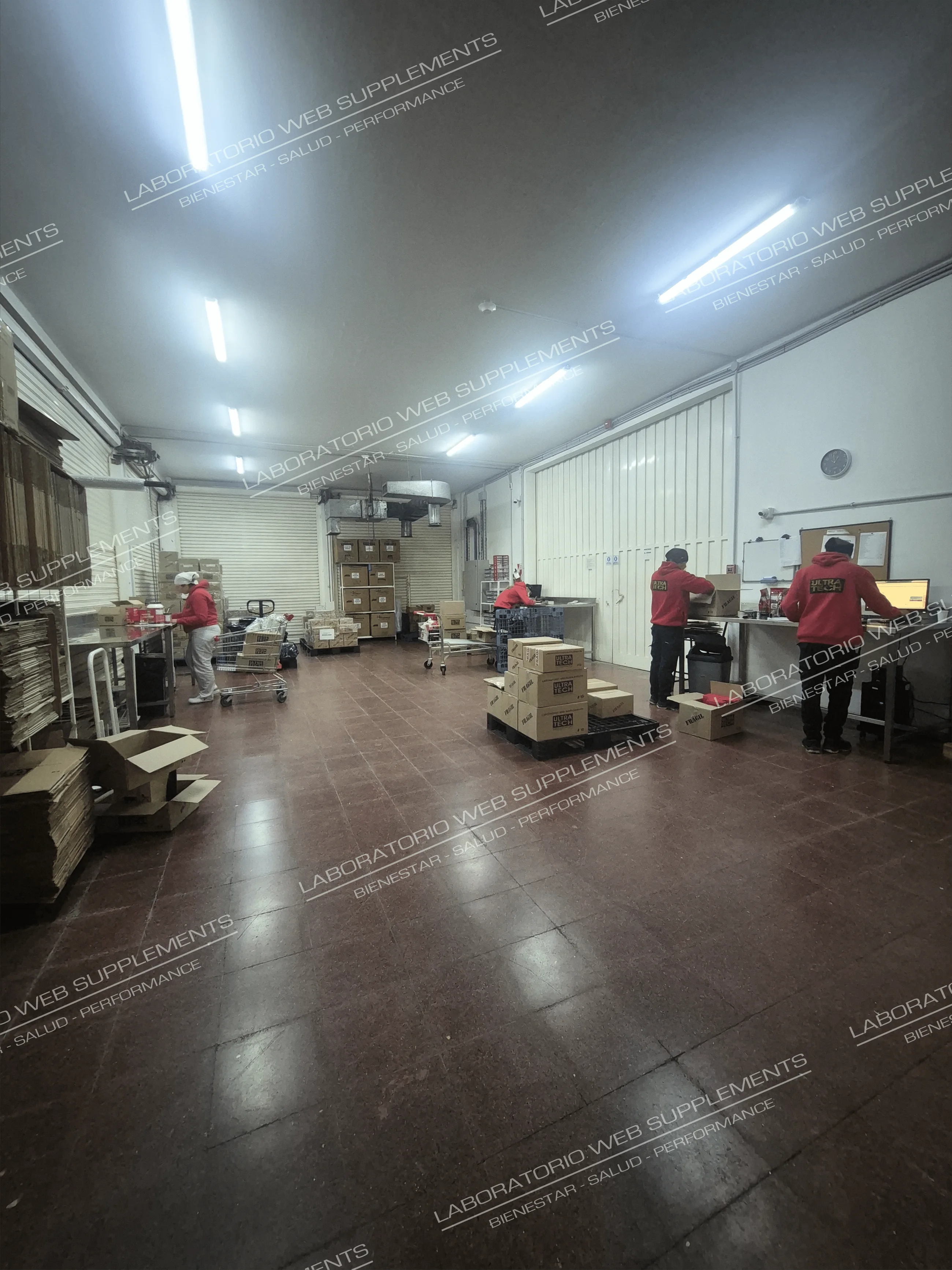 Instalaciones y proceso productivo del laboratorio de suplementos dietarios JBJ
