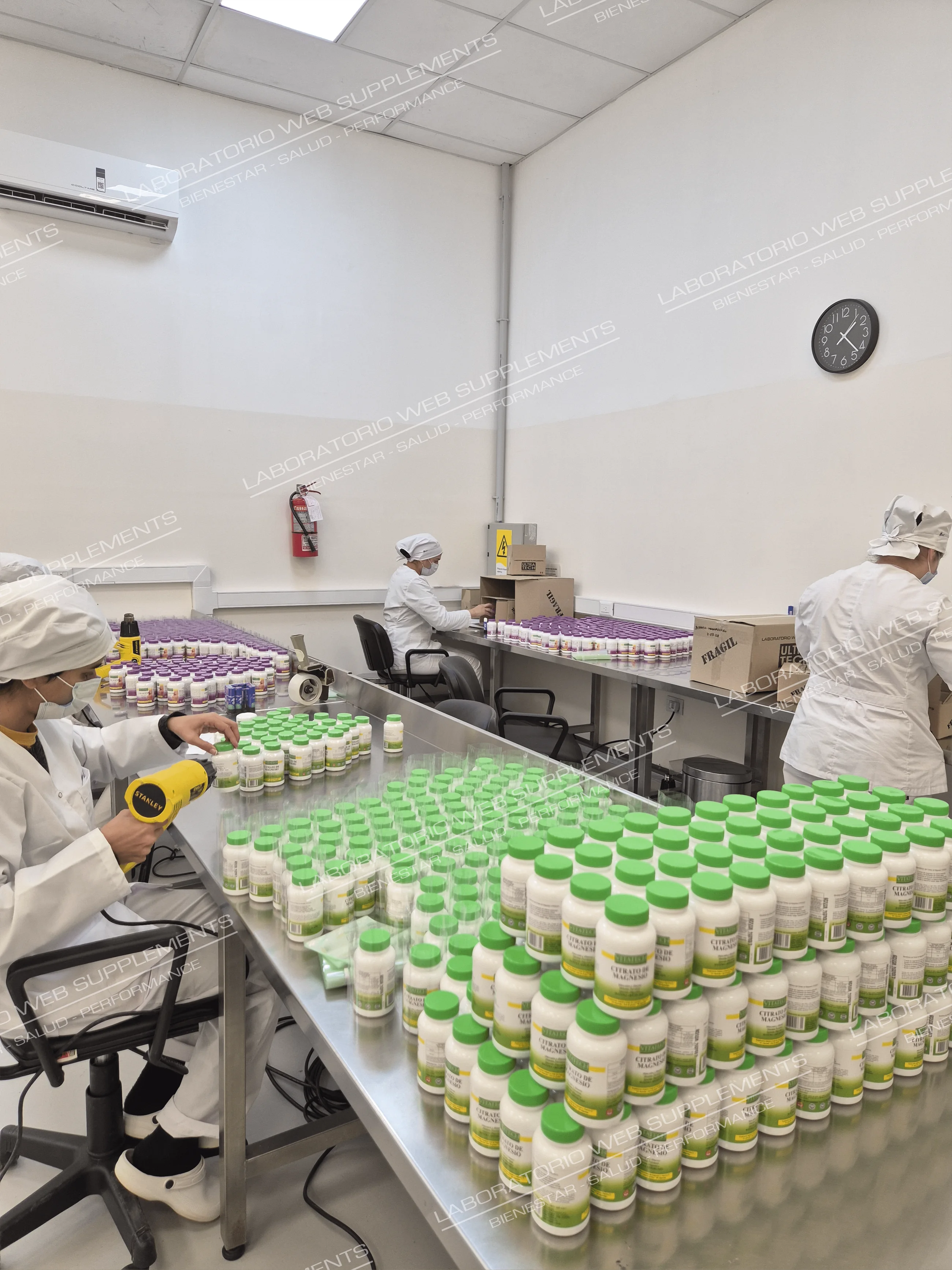 Instalaciones y proceso productivo del laboratorio de suplementos dietarios JBJ