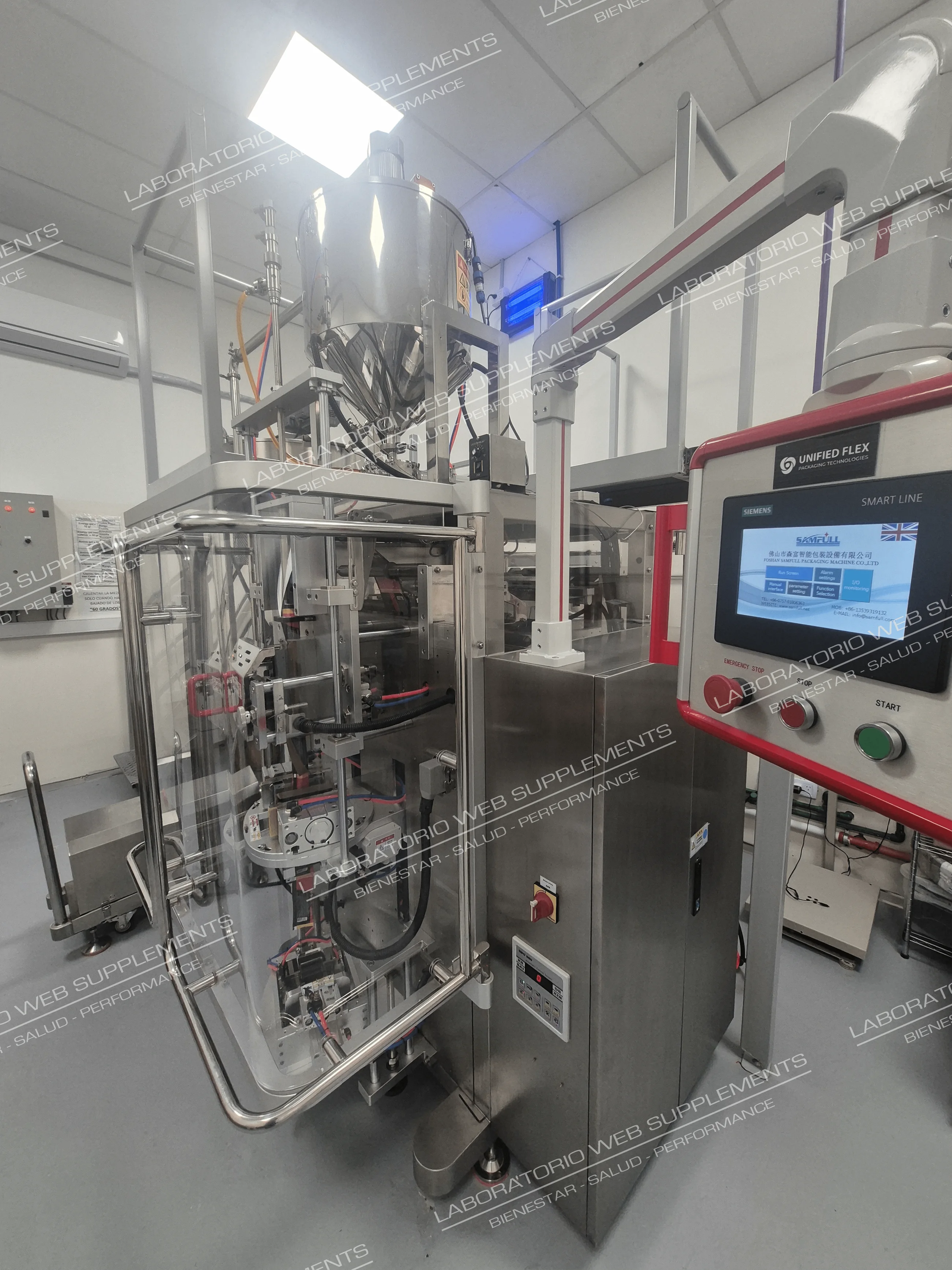 Instalaciones y proceso productivo del laboratorio de suplementos dietarios JBJ